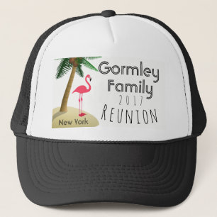 Camionero Gorra tropical de la reunión de familia de la