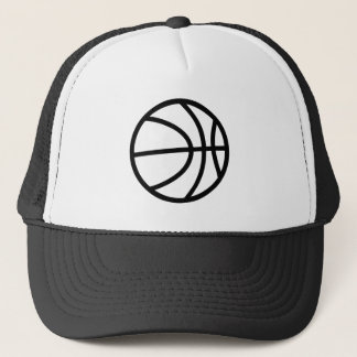 Camionero Gorra trucker con icono de baloncesto minimalista