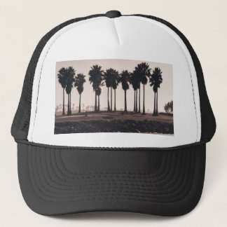 Camionero Gorra Trucker con Siluetas de Palmeras