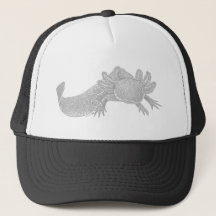 Gorra Trucker de Axolotl - GRIS