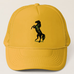 Camionero Gorra Trucker de caballo negro