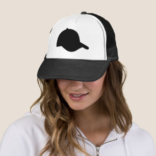 Camionero Gorra Trucker de Silueta Negra Minimalista
