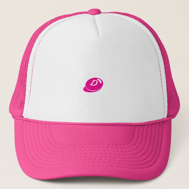 Camionero Gorra Trucker de texto personalizado "D" - Gorra r (Anverso)