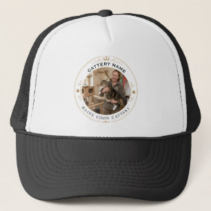Camionero Gorra Trucker Personalizable de Maine Coon con Fot