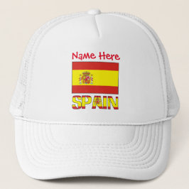 Camionero Gorra Trucker Personalizada con Bandera de España 