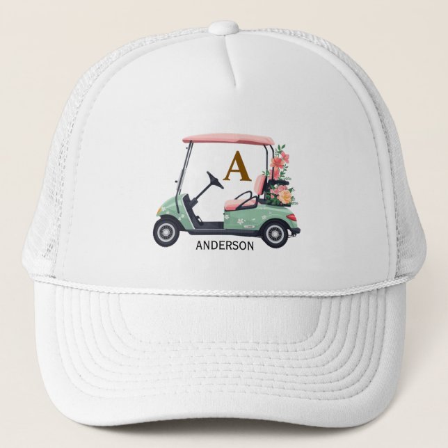 Camionero Gorra Trucker Personalizada con Nombre de Palo de  (Anverso)