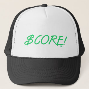 Camionero Gorra truckera de espuma blanca y verde con signo 