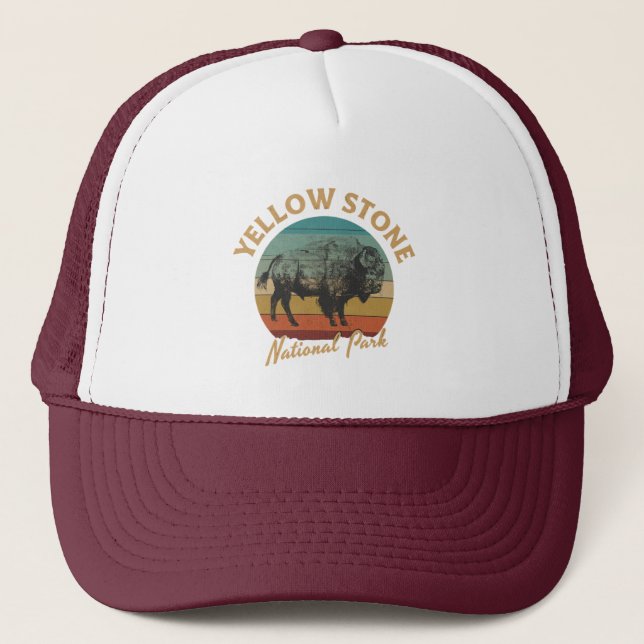Camionero Gorra Tucker del Explorador de Yellowstone (Anverso)