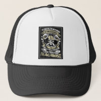 Gorra verdadero del remiendo del maquinista de la