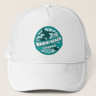 Camionero Gorra verde azulado del logotipo de la persona que