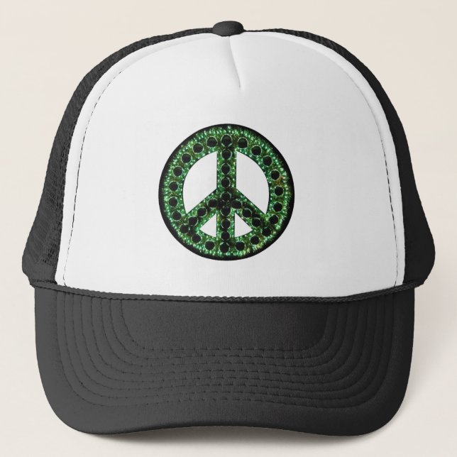 Camionero gorra verde de la paz (Anverso)