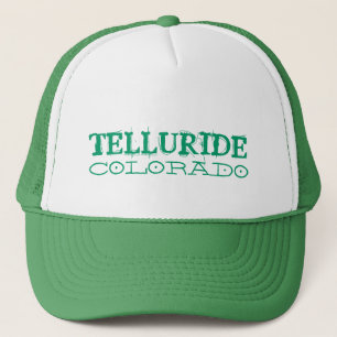 Camionero Gorra verde simple de Telluride Colorado