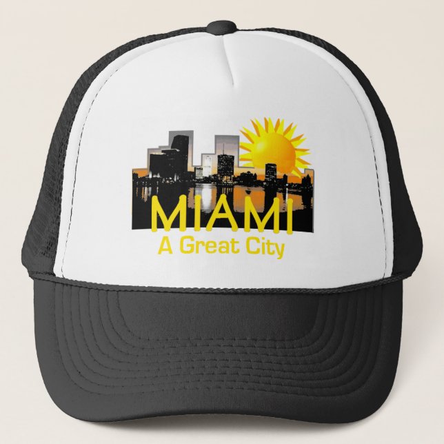 Camionero Gran gorra de la ciudad de MIAMI (Anverso)