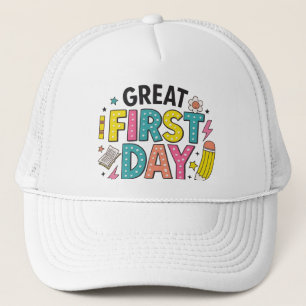 Camionero Gran primer día de Gorra escolar -