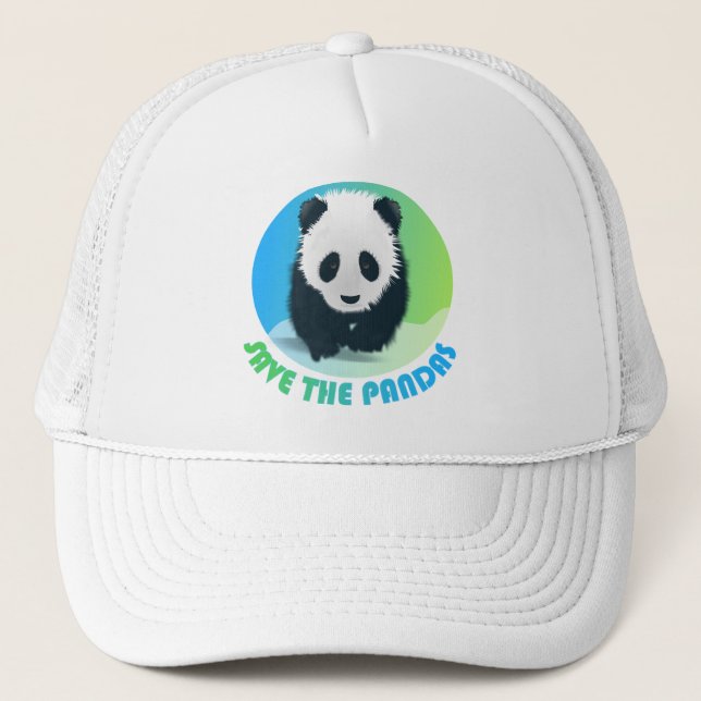 Camionero Guardar el Gorra de Pandas (Anverso)