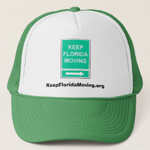 Camionero Guarde el gorra móvil de la Florida - verde y