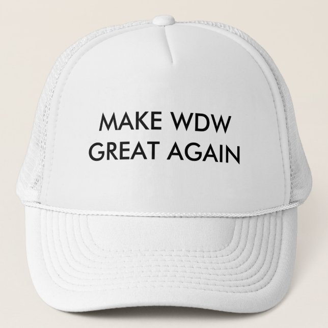 CAMIONERO HAGA QUE WDW SEA GRANDE DE NUEVO GORRA DE CLASE (Anverso)