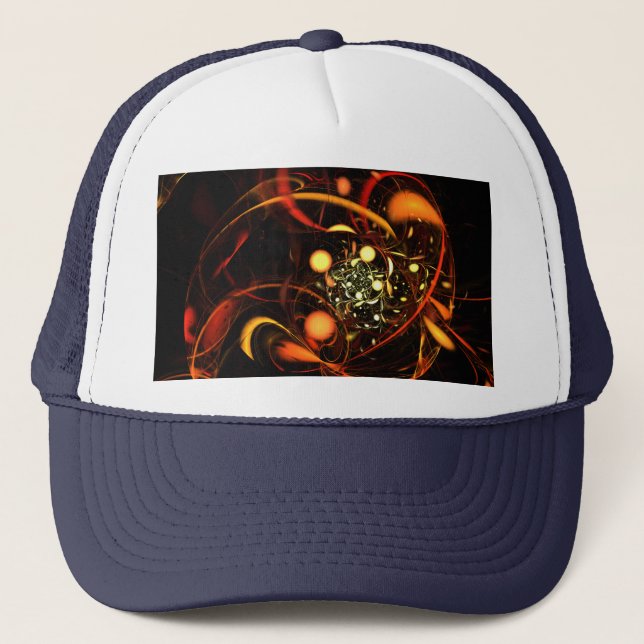 Camionero Heartbeat Resumen Gorra de Arte (Anverso)