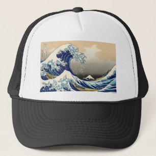 Camionero Hokusai el gran gorra de la onda
