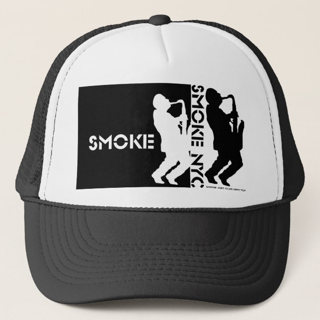 Camionero Humo Dbl. Gorra de Saxman - negativa (Anverso)