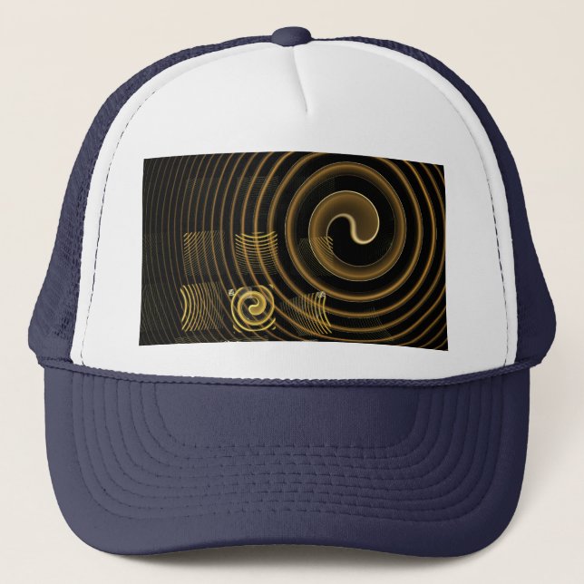 Camionero Hypnosis Resumen Gorra de arte (Anverso)