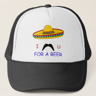 Camionero I bigote usted para un gorra de Cinco de Mayo de
