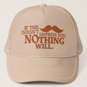 Camionero Impresionante gorra de bigote - elegir color