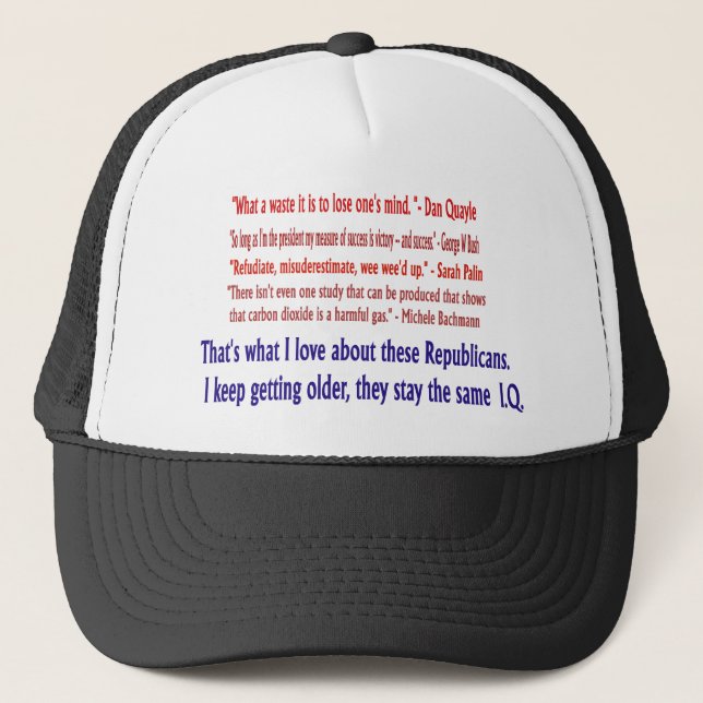 Camionero Índice de inteligencia republicano. Gorra (Anverso)
