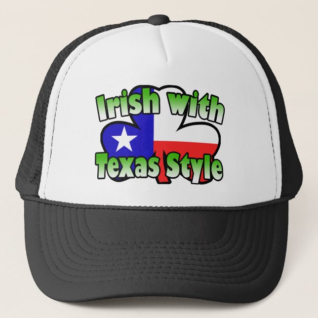 Camionero Irlandés con el gorra del estilo de Tejas (Anverso)