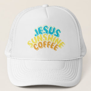 Camionero Jesús Sunshine Gorra de Café para Mujeres