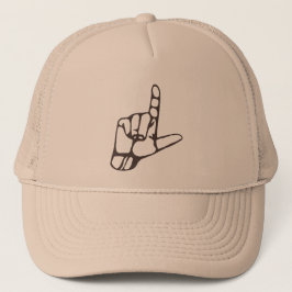 Camionero L gorra de la mano del perdedor