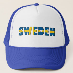 Camionero La bandera de Suecia colorea el gorra del