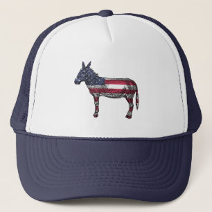 Camionero La gorra de béisbol de la bandera estadounidense d