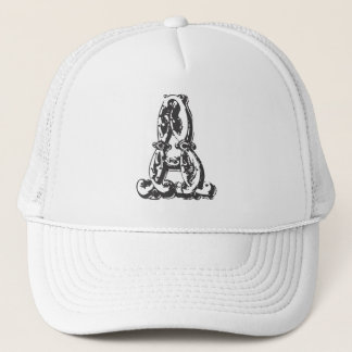 Camionero Letra personalizada del monograma un gorra de