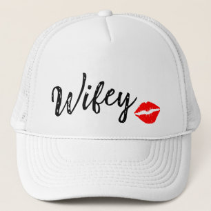 Camionero ¡LINDISIMO! 👰♀️ Gorra rosa de "Esposa" con labio