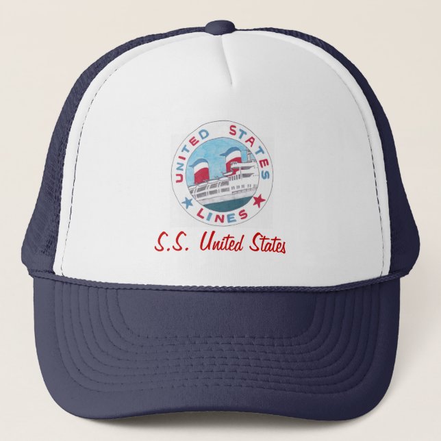 Camionero Líneas de Estados Unidos - gorra de S.S. Estados (Anverso)