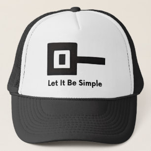 Camionero Logo de Let It Be Simple en la gorra de béisbol
