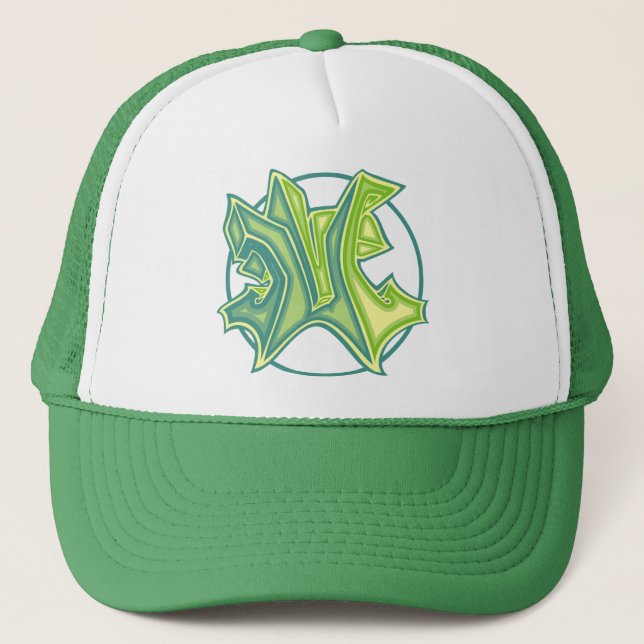 Camionero logotipo de la pintada 3d - M - gorra del (Anverso)