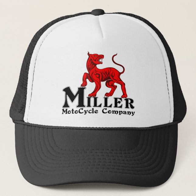 Camionero Logotipo de Miller Motocycle en un gorra del (Anverso)