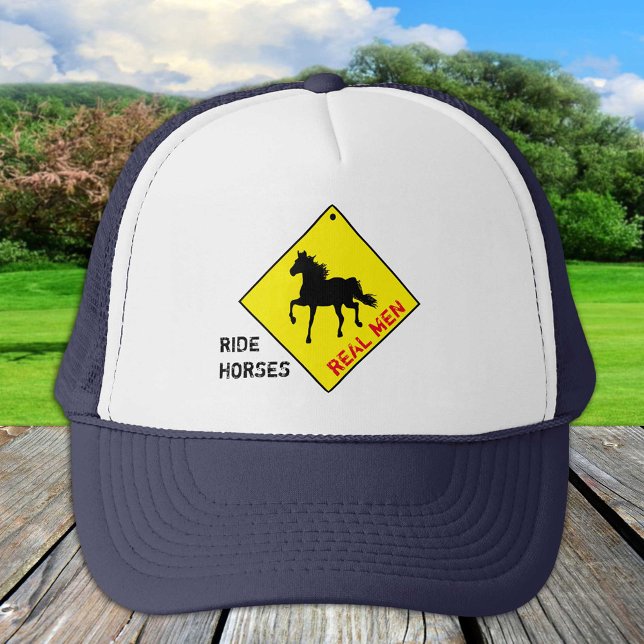 Camionero Los hombres de verdad montan caballos - Gorra de c (Subido por el creador)