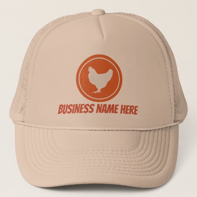 Camionero Los vendedores de pollo cutáneo añaden un gorra de (Anverso)