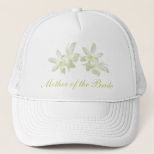 Camionero Madre floral amarilla del gorra de la novia