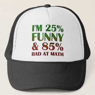 Camionero Malo En Matemáticas Gorra De Béisbol Divertida Gor