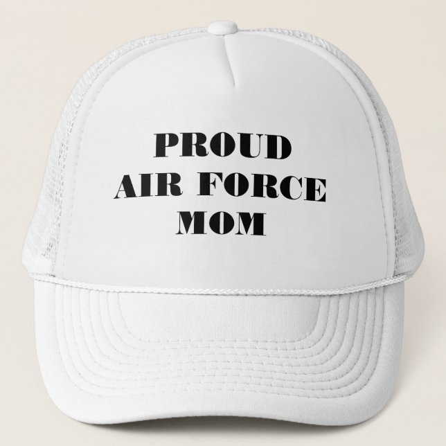 Camionero Mamá orgullosa de la fuerza aérea del gorra (Anverso)