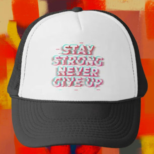 Camionero MANTÉN LA FUERZA NUNCA TE RINDAS Gorra de camioner