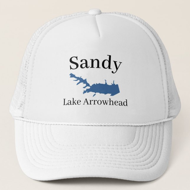 Camionero Mapa personalizado del Gorra clásico de Lake Arrow (Anverso)