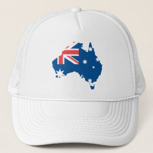 Camionero Mapa y bandera - gorra de Australia