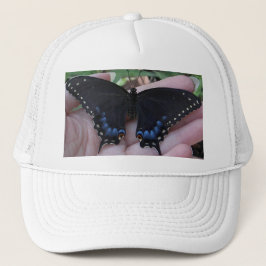 Camionero Mariposa de cola cruda negra #1 Gorra