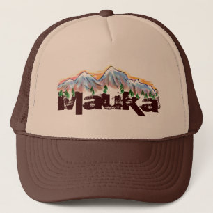 Camionero Mauka hacia el gorra del hawaiian de las montañas