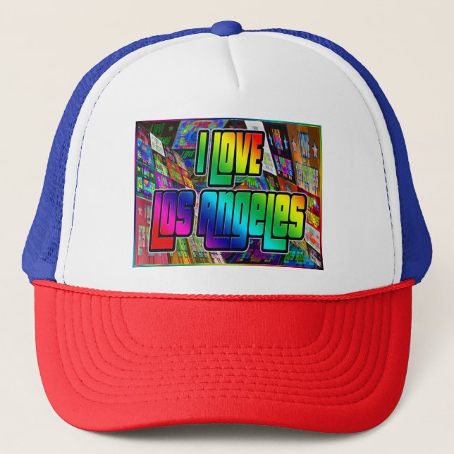 Camionero ME ENCANTA EL Gorra Twist de Los Ángeles (Anverso)